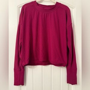 Calia long sleeve shirt in magenta size medium